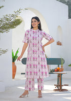 Ammanya Pink Mughal Motif Co-ord set