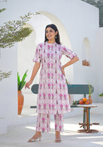 Ammanya Pink Mughal Motif Co-ord set