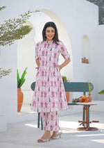 Ammanya Pink Mughal Motif Co-ord set