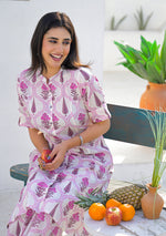 Ammanya Pink Mughal Motif Co-ord set