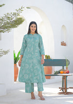 Ammanya Sage Green Floral Print Co-ord set