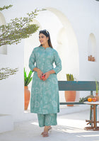 Ammanya Sage Green Floral Print Co-ord set