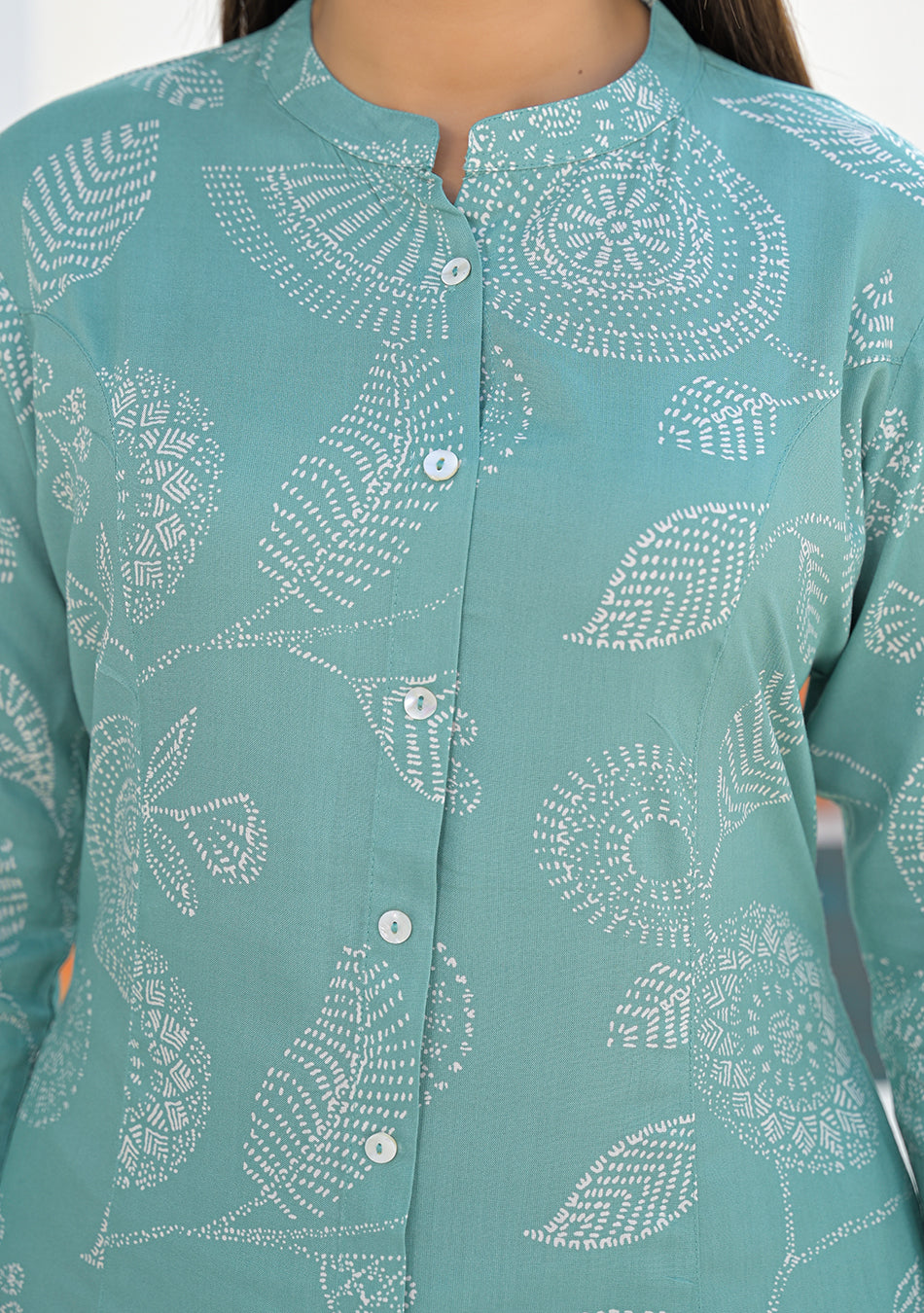 Ammanya Sage Green Floral Print Co-ord set