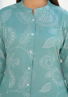 Ammanya Sage Green Floral Print Co-ord set
