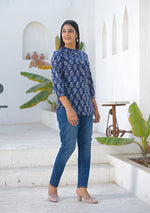 Ammanya Midnight indigo Buta Top