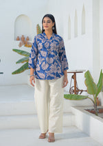 Ammanya Midnight Garden Pleated Top