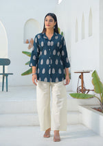 Ammanya Indigo Leaf Top