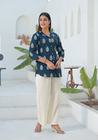 Ammanya Indigo Leaf Top