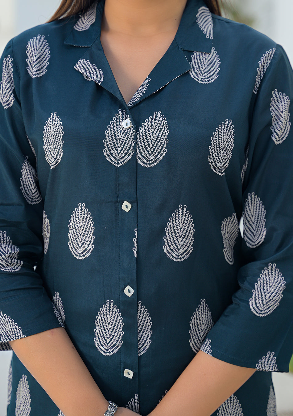 Ammanya Indigo Leaf Top