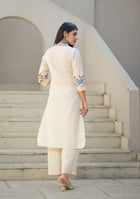 Ivory Gulbahar Embroidered Suit Set