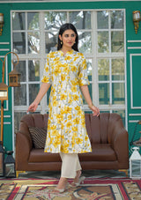 Saffron Whisper Kurta