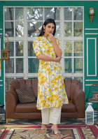 Saffron Whisper Kurta