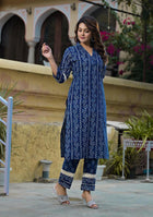 Indigo DABU PRINT SUIT SET