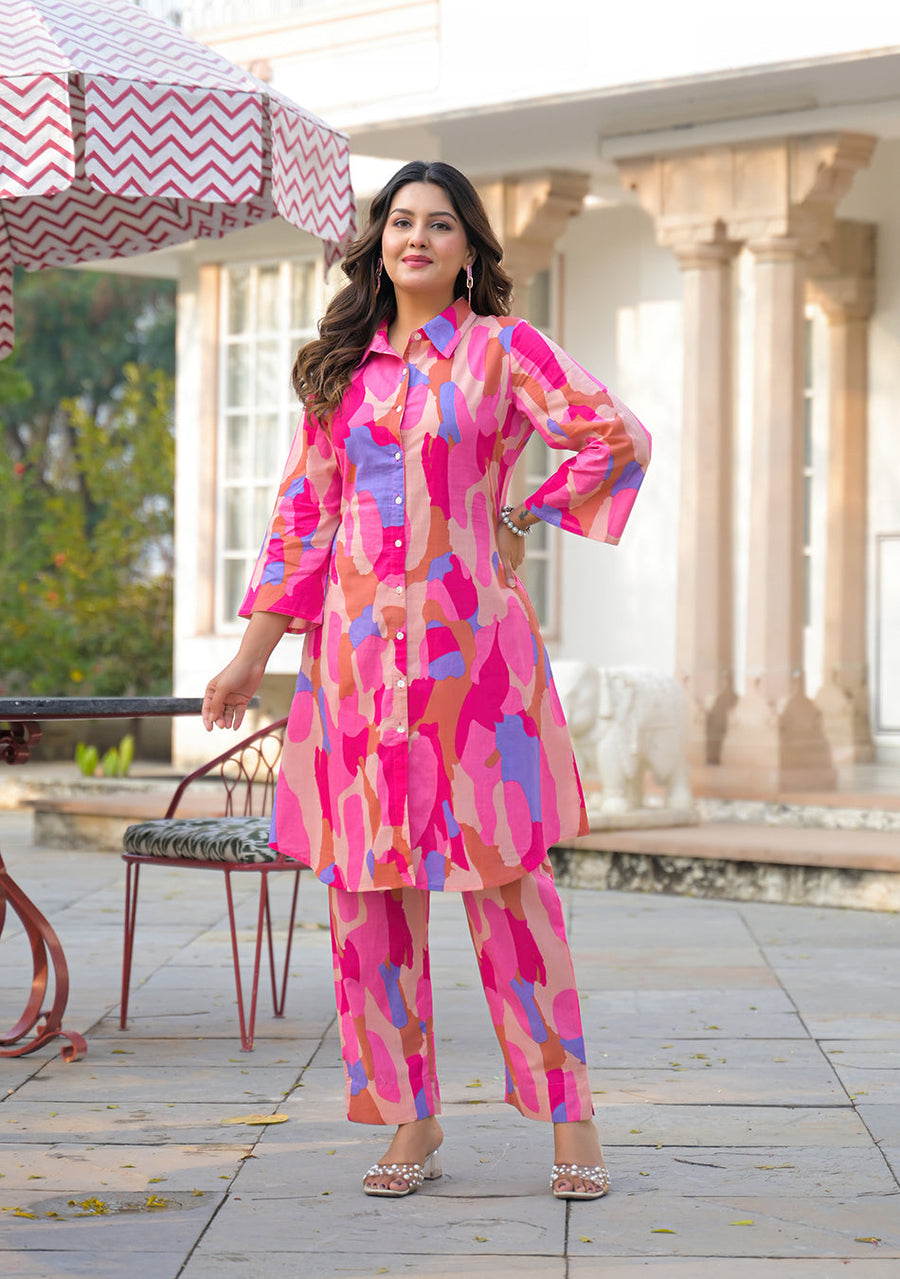 Radiant Brushstroke Co-ord Set