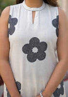 Ammanya EMBROIDERED BLACK FLOWER SUIT SET