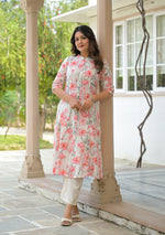 Ammanya Ivory Floral Printed Kurta