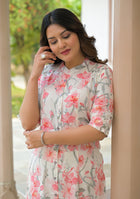 Ammanya Ivory Floral Printed Kurta