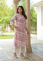 Blush Bloom Schiffli Kurta