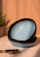 Blue Oblong Portion Bowls