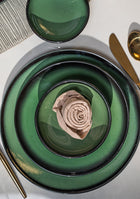 Green Oblong Dinnerset - SET OF 11