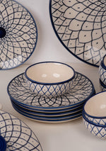 Lily of The Nile Ceramic Dinnerset - Set of 37