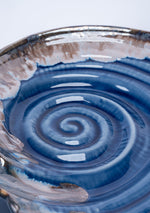 Seashell Blue-Grey Ceramic Platter Set