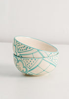 Aquamarine Mandala Portion Bowls