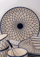 Lily of The Nile Ceramic Dinnerset - Set of 37