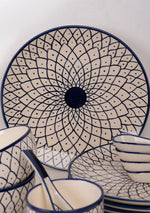 Lily of The Nile Ceramic Dinnerset - Set of 37