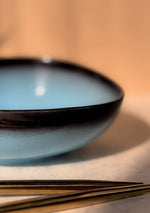 Blue Oblong Soup Bowls