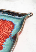 Mandala Red Ceramic Platter