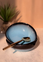 Blue Oblong Portion Bowls