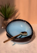 Blue Oblong Soup Bowls