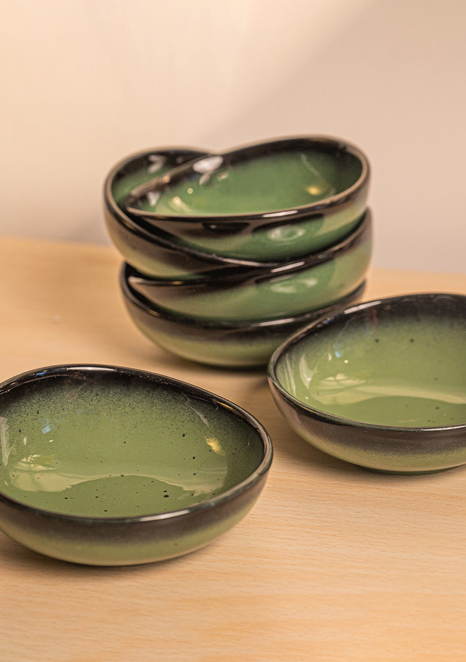 Green Oblong Dinnerset - SET OF 11