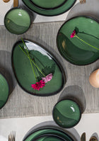 Green Oblong Dinnerset - SET OF 11