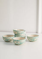 Aquamarine Mandala Portion Bowls