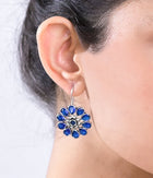 Sapphire Blossom Pendant Set