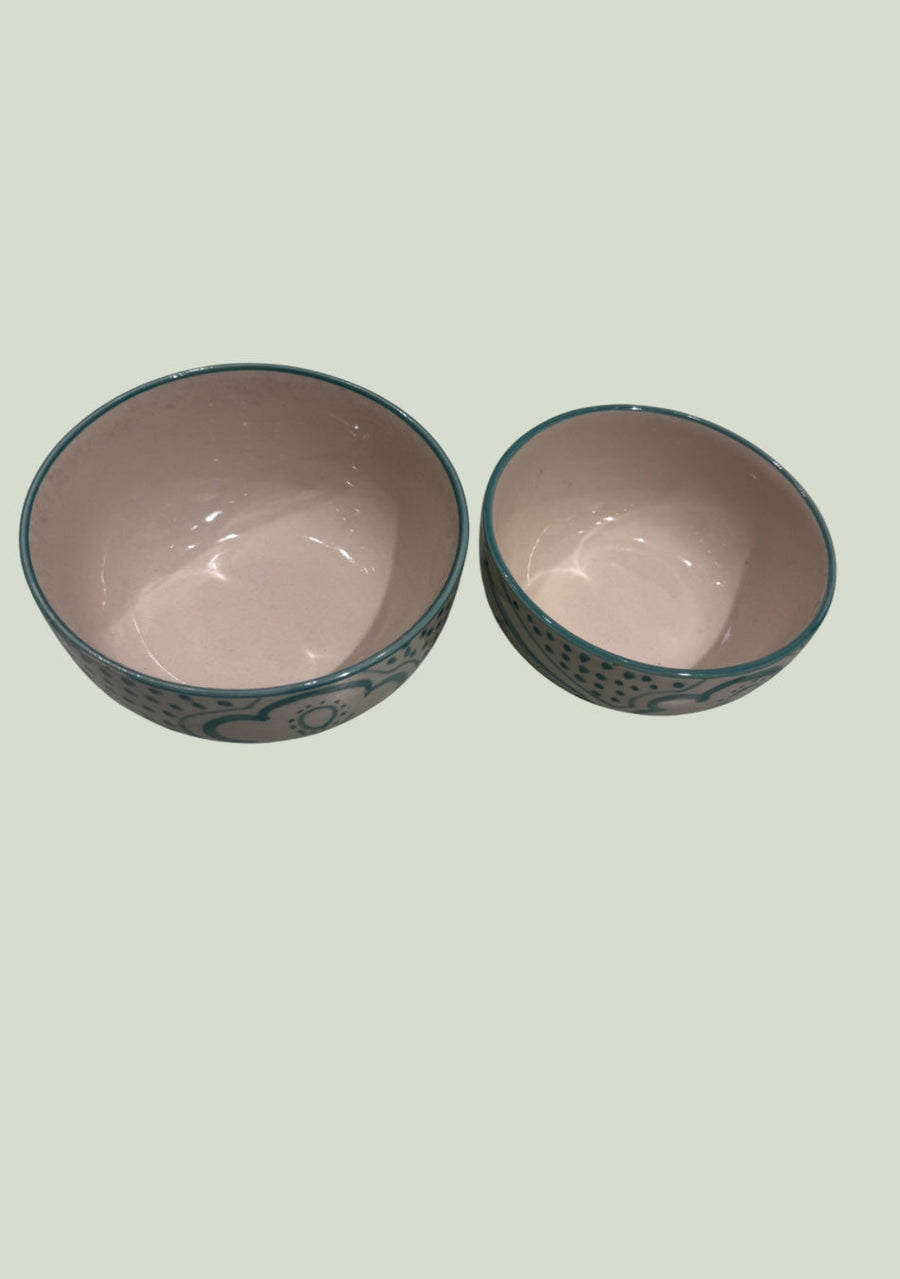 Aquamarine Mandala Bowls set