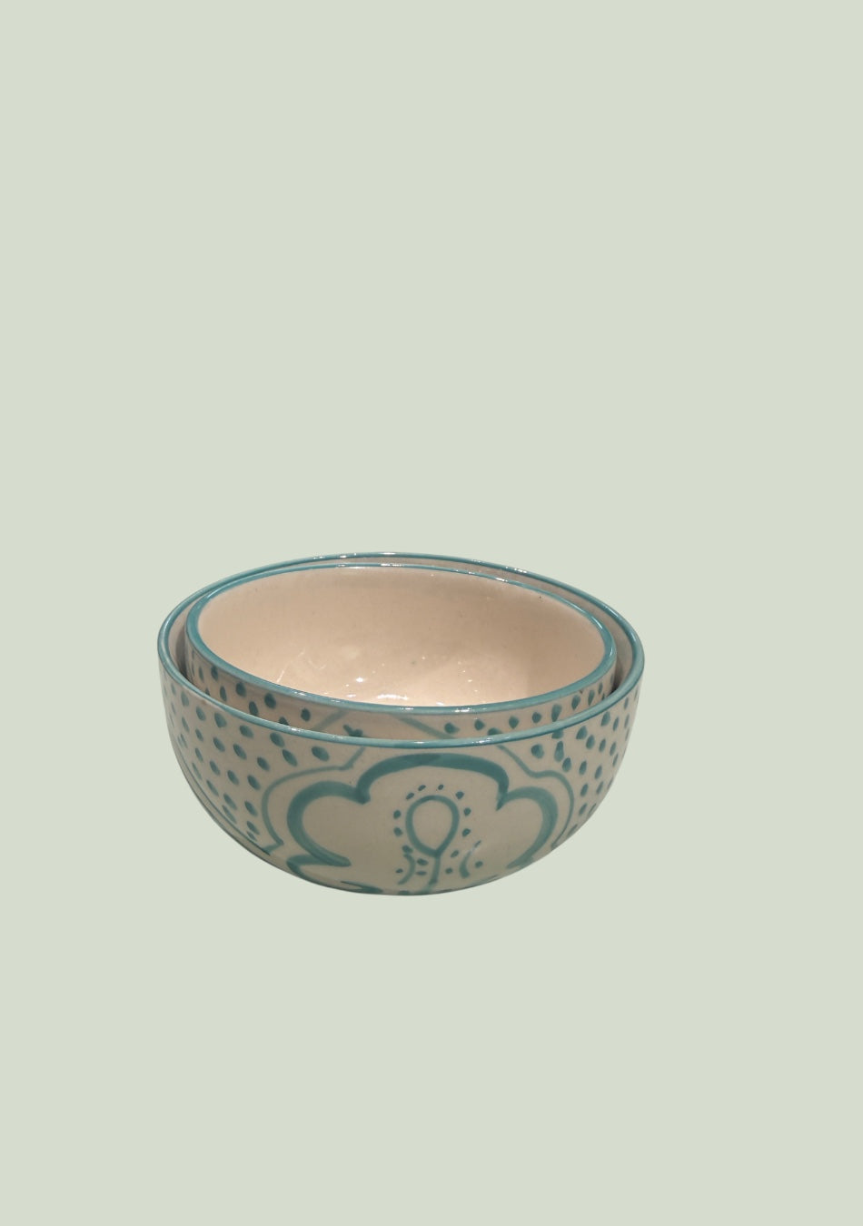 Aquamarine Mandala Bowls set