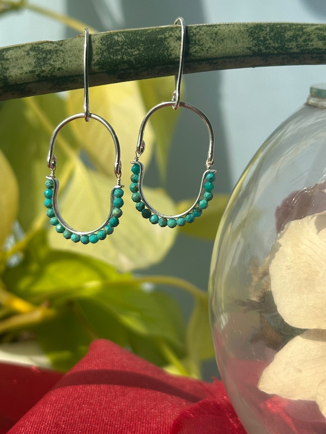 Turquoise  Loop Earring