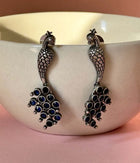Peacock Ebony Studs