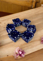 Midnight Blossom Handcrafted Tea Light Holders