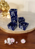 Midnight Blossom Handcrafted Tea Light Holders