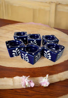 Midnight Blossom Handcrafted Tea Light Holders