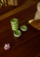 Lime Gleam Handcrafted Tea Light Holders