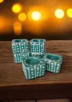 Aqua Dots Handcrafted Tea Light diya