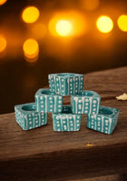 Aqua Dots Handcrafted Tea Light diya