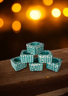 Aqua Dots Handcrafted Tea Light diya