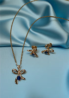 Midnight Bow Sapphire Set