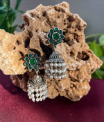 Verde Rose Pearl Jhumka